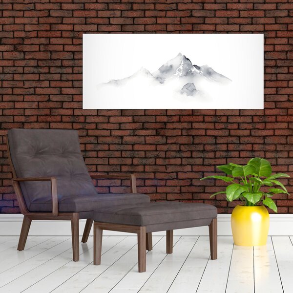 Slika - Slikanje planina tušem (120x50 cm)