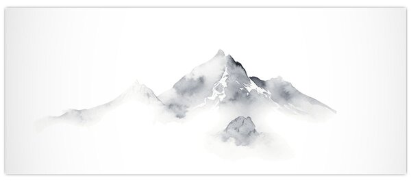Slika - Slikanje planina tušem (120x50 cm)
