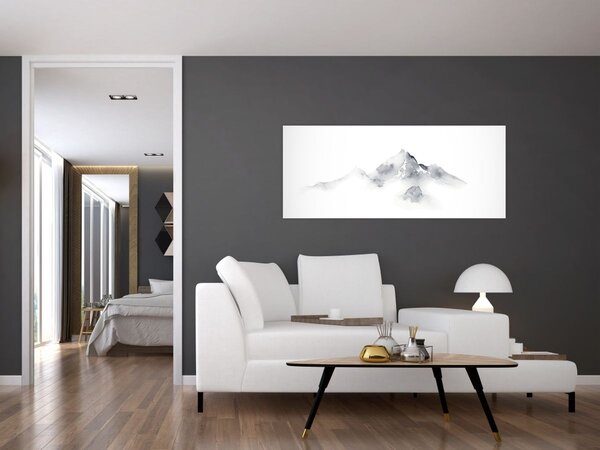 Slika - Slikanje planina tušem (120x50 cm)