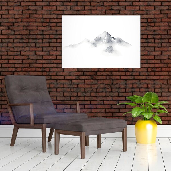 Slika - Slikanje planina tušem (90x60 cm)