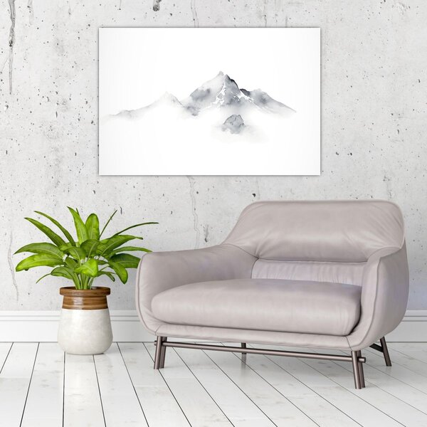 Slika - Slikanje planina tušem (90x60 cm)