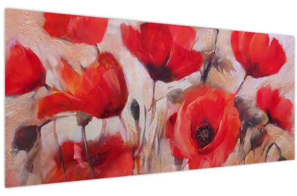 Slika - Vukovi makovi (120x50 cm)