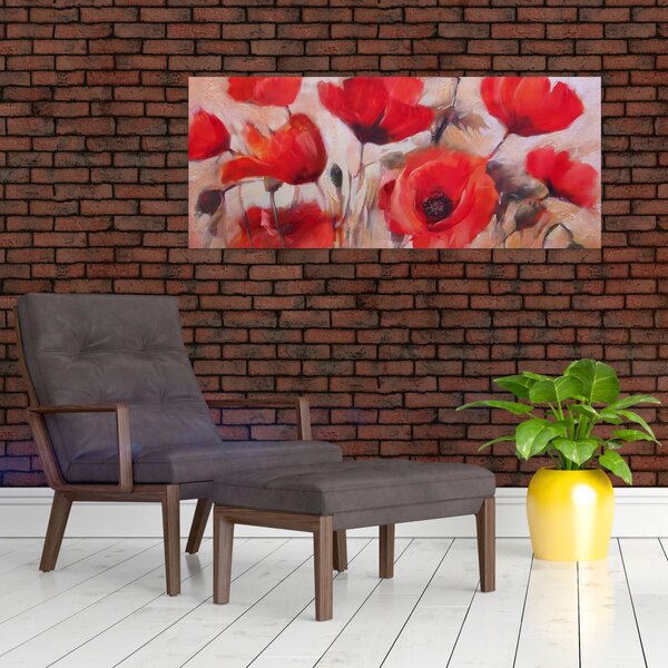 Slika - Vukovi makovi (120x50 cm)