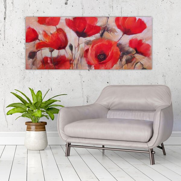 Slika - Vukovi makovi (120x50 cm)