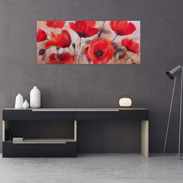 Slika - Vukovi makovi (120x50 cm)