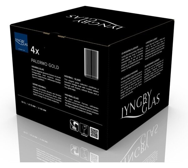 Čaše u setu 4 kom 500 ml Palermo – Lyngby Glas
