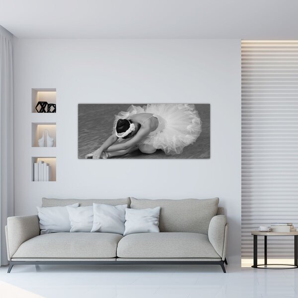 Slika - Balerina, crno-bijela (120x50 cm)