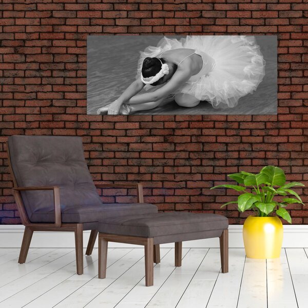 Slika - Balerina, crno-bijela (120x50 cm)