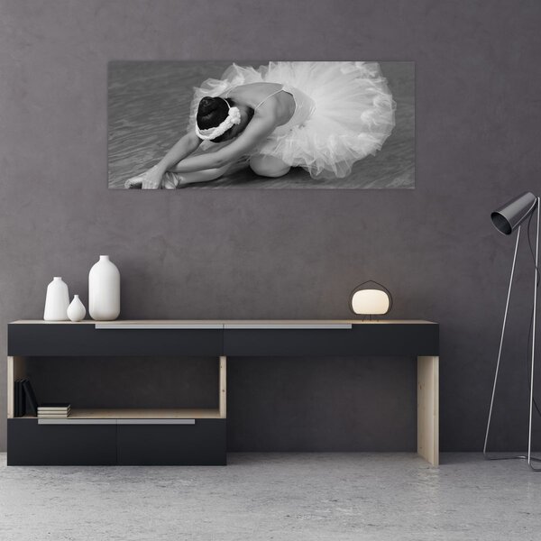 Slika - Balerina, crno-bijela (120x50 cm)
