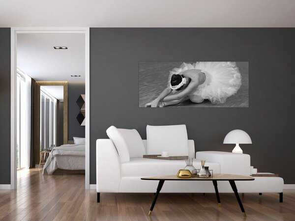 Slika - Balerina, crno-bijela (120x50 cm)