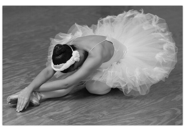 Slika - Balerina, crno-bijela (90x60 cm)
