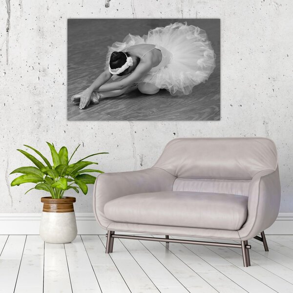 Slika - Balerina, crno-bijela (90x60 cm)