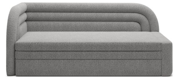 Siva sklopiva/s prostorom za odlaganje sofa od bouclé tkanine s lijevim kutom 223 cm Fabillo – ELTAP
