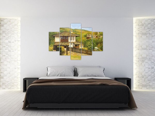 Slika - Vikendice ljeti (150x105 cm)