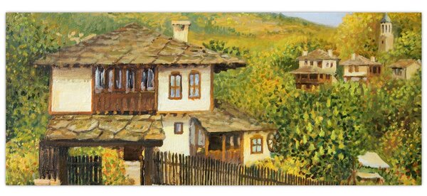 Slika - Vikendice ljeti (120x50 cm)