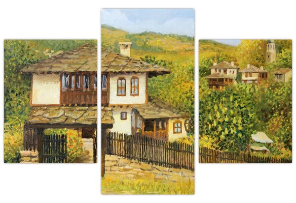 Slika - Vikendice ljeti (90x60 cm)