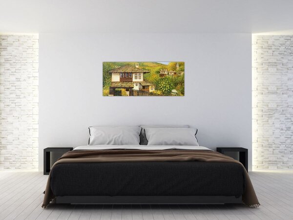 Slika - Vikendice ljeti (120x50 cm)