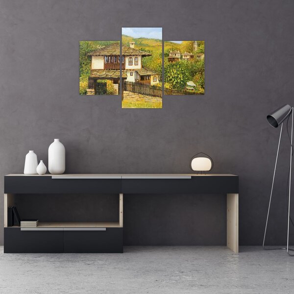 Slika - Vikendice ljeti (90x60 cm)