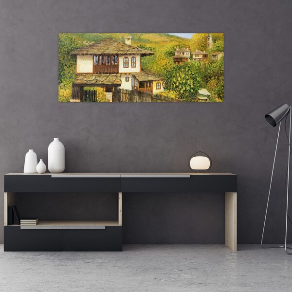 Slika - Vikendice ljeti (120x50 cm)