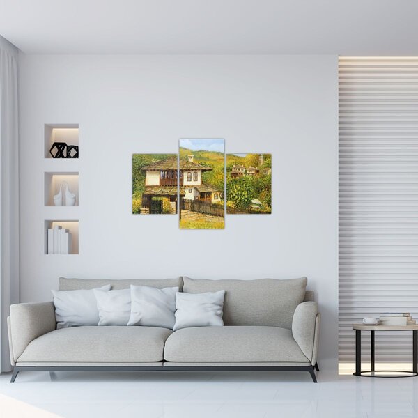 Slika - Vikendice ljeti (90x60 cm)