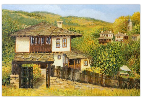 Slika - Vikendice ljeti (90x60 cm)