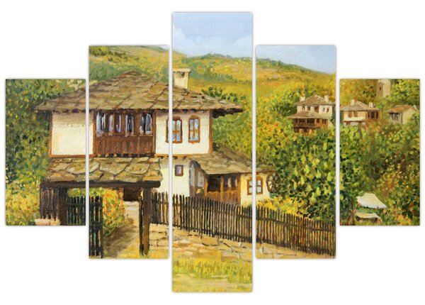 Slika - Vikendice ljeti (150x105 cm)