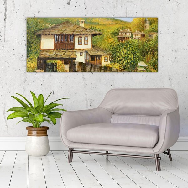 Slika - Vikendice ljeti (120x50 cm)