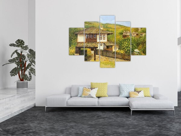 Slika - Vikendice ljeti (150x105 cm)