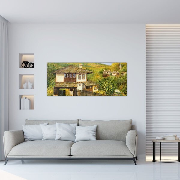 Slika - Vikendice ljeti (120x50 cm)