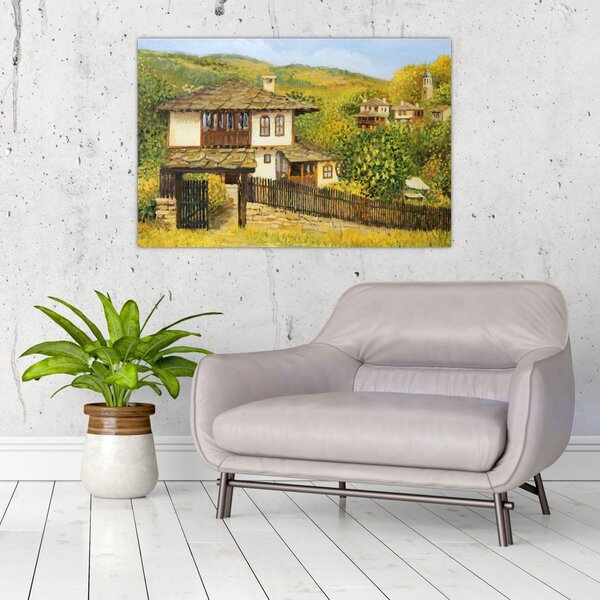 Slika - Vikendice ljeti (90x60 cm)