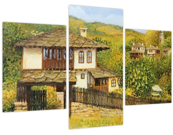 Slika - Vikendice ljeti (90x60 cm)