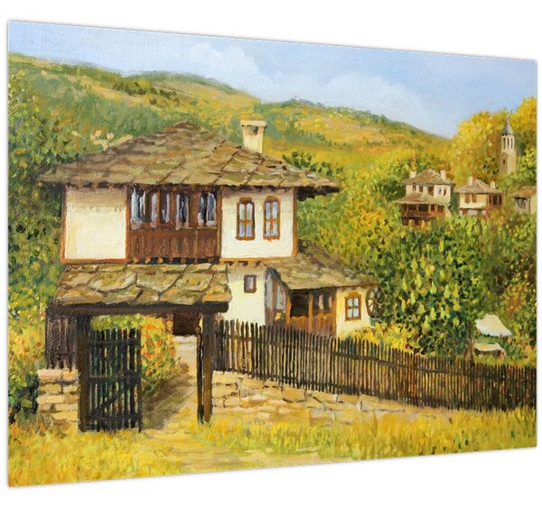 Slika - Vikendice ljeti (70x50 cm)