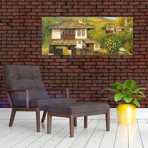 Slika - Vikendice ljeti (120x50 cm)