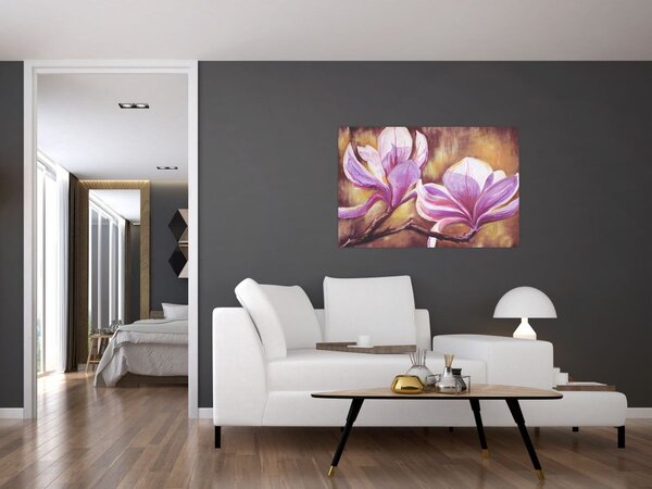 Slika - Cvjetovi magnolije (90x60 cm)