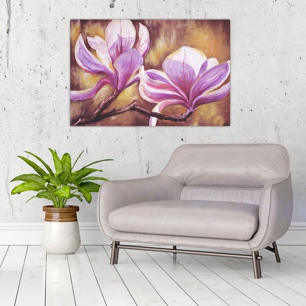 Slika - Cvjetovi magnolije (90x60 cm)
