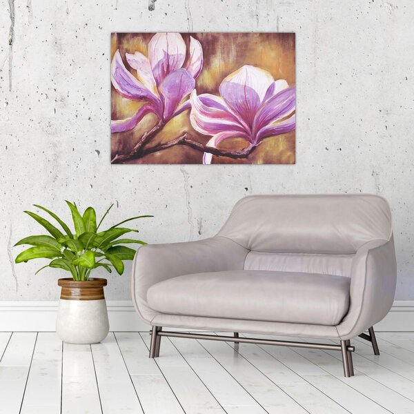 Slika - Cvjetovi magnolije (70x50 cm)