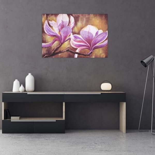 Slika - Cvjetovi magnolije (90x60 cm)