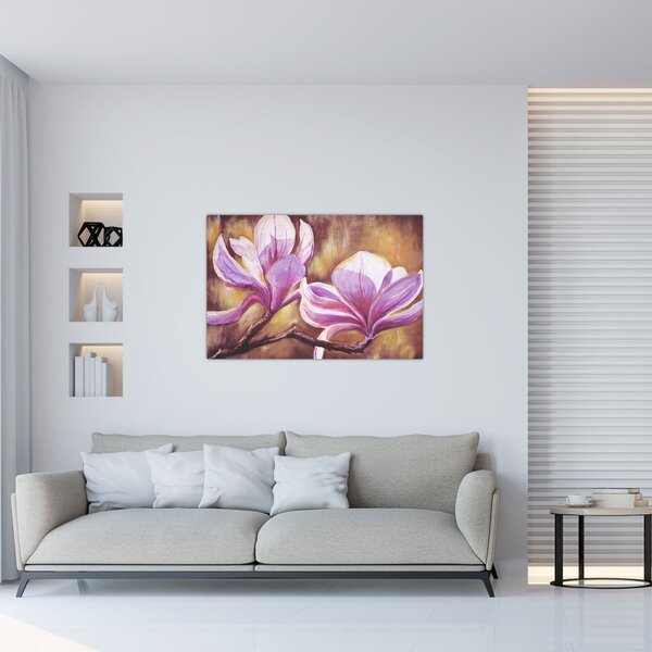 Slika - Cvjetovi magnolije (90x60 cm)