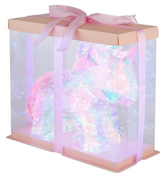 Globo Ukrasna LED svjetiljka Brondar (0,03 W, D x Š x V: 30 x 14 x 26 cm, Jednorog, Prozirno)