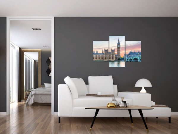 Slika - London u pastelnim bojama (90x60 cm)