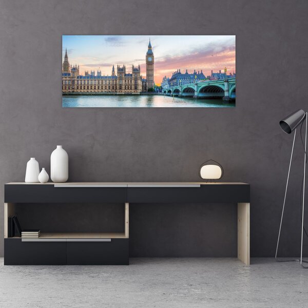 Slika - London u pastelnim bojama (120x50 cm)