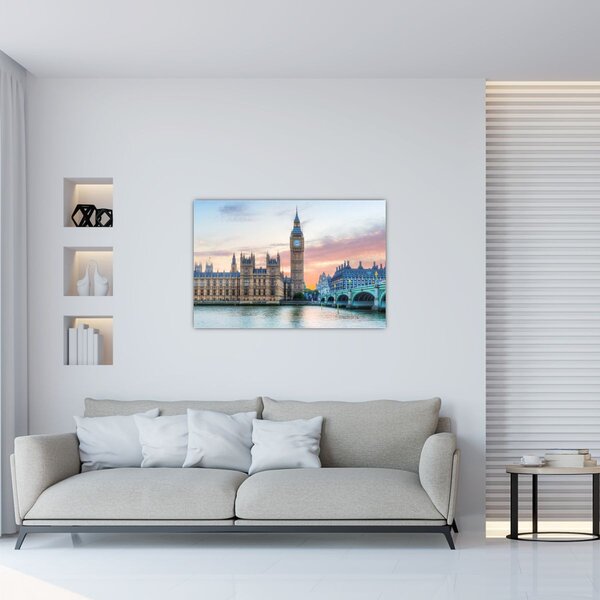 Slika - London u pastelnim bojama (90x60 cm)