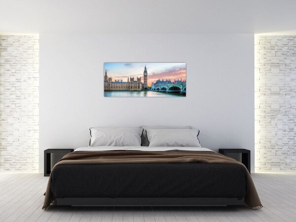 Slika - London u pastelnim bojama (120x50 cm)