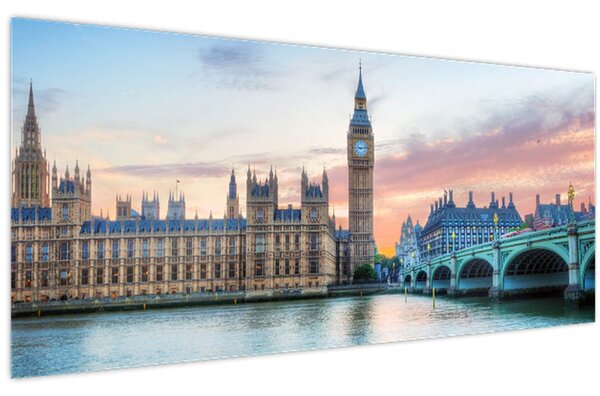 Slika - London u pastelnim bojama (120x50 cm)