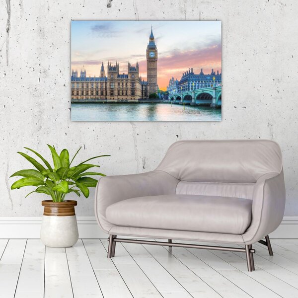 Slika - London u pastelnim bojama (90x60 cm)