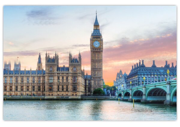 Slika - London u pastelnim bojama (90x60 cm)