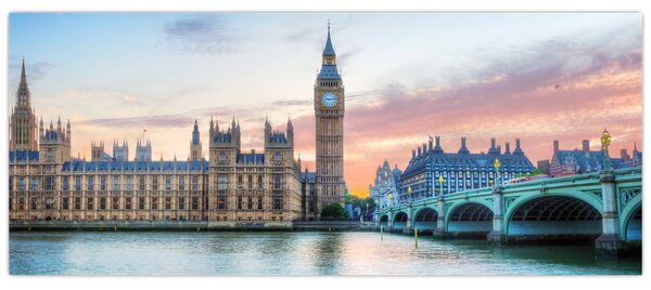 Slika - London u pastelnim bojama (120x50 cm)