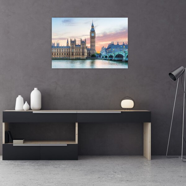 Slika - London u pastelnim bojama (90x60 cm)