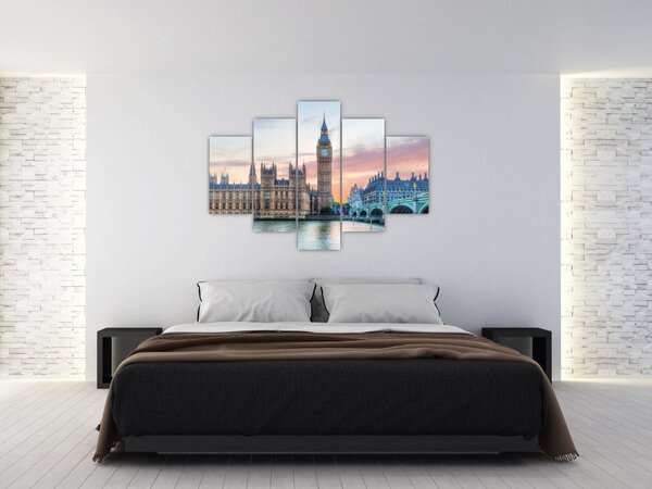 Slika - London u pastelnim bojama (150x105 cm)