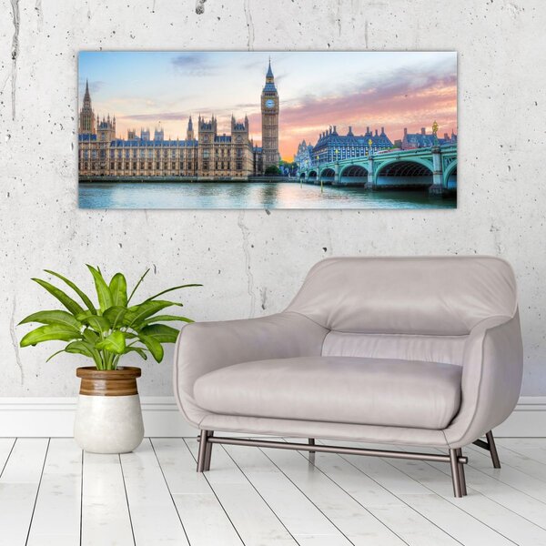 Slika - London u pastelnim bojama (120x50 cm)